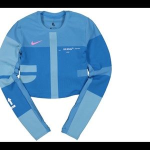 OFF-WHITE x Nike Women's Easy Run Top Photo Blue